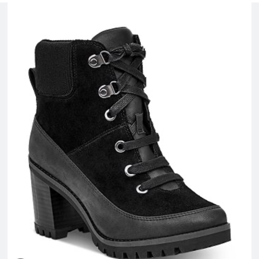 Ugg Redwood Lace Up Chunky Heel Boots